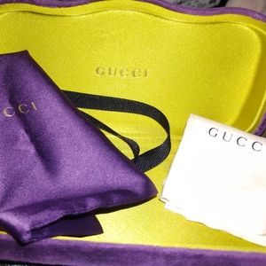 GUCCI Purple and Yellow Eyeglass Case